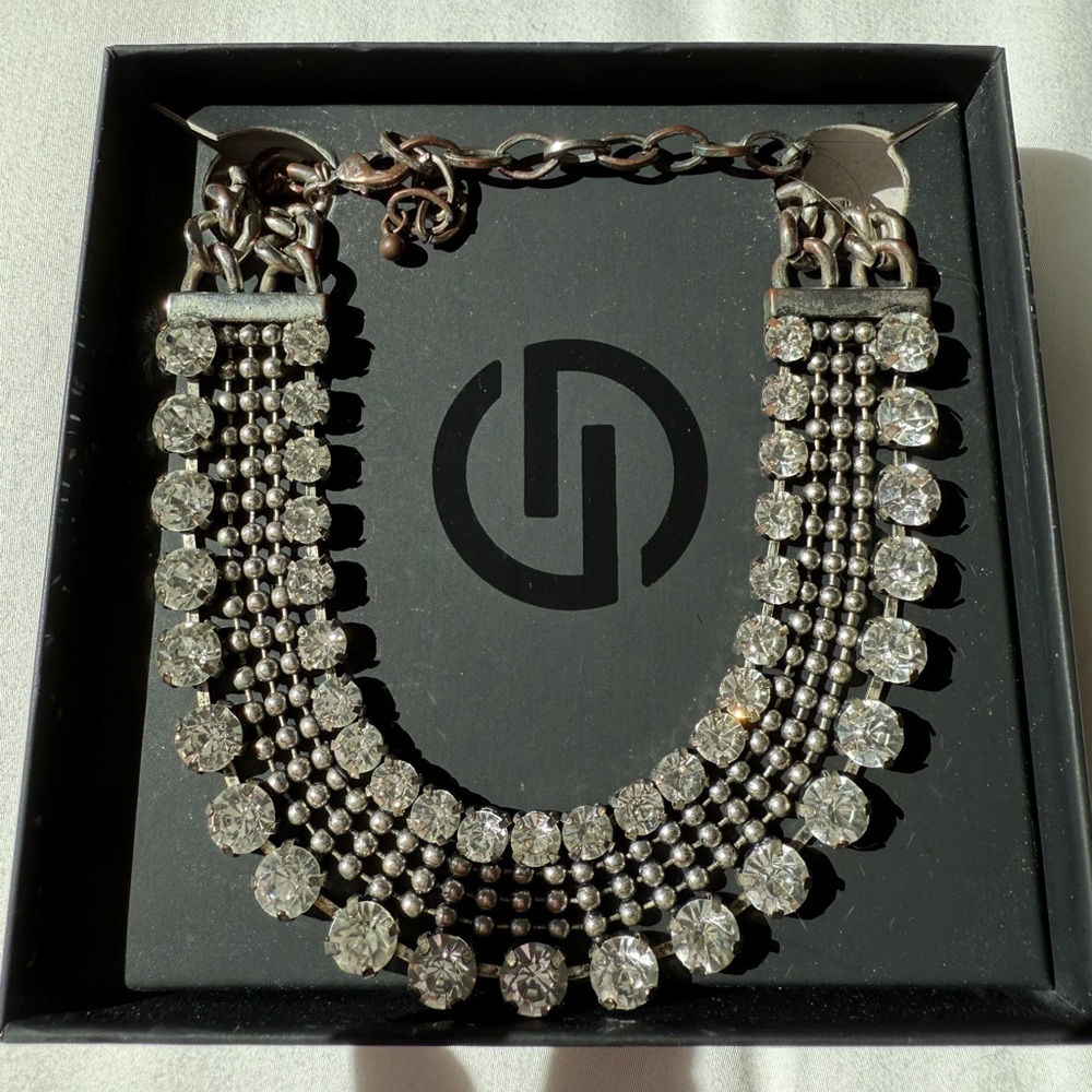 Dazzling Dylanex Silver Crystal Necklace